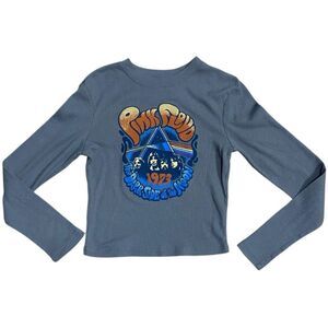 Pink Floyd Kids Thermal Graphic Top M | 1973 Dark Side of the Moon Waffle Knit